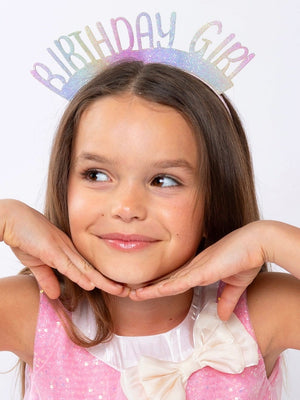 Sparkle Glow “Birthday Girl” Glitter Headband