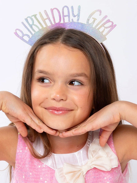 Sparkle Glow “Birthday Girl” Glitter Headband