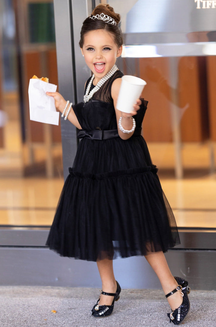 Girls Halloween Costume | Audrey Breakfast At Tiffany's Inspired Dress