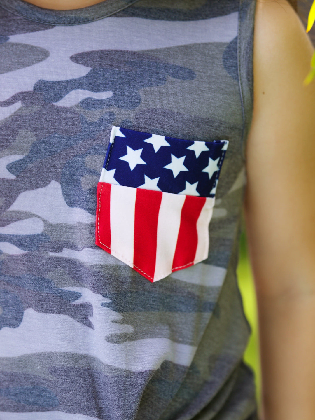 Strong Pride Camo Top Mia Belle Girls