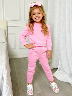 Something Sweet Pink Sweatshirt and Pant Jogger Set