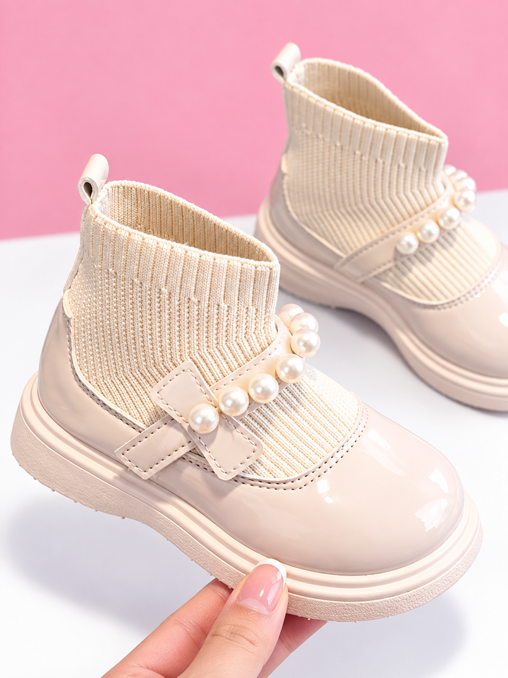 Too Fab Pearly Sock Boots By Liv and Mia