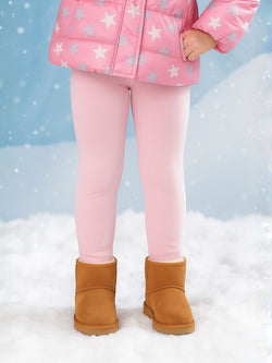 Pink Cozy Fleece-Lined Leggings