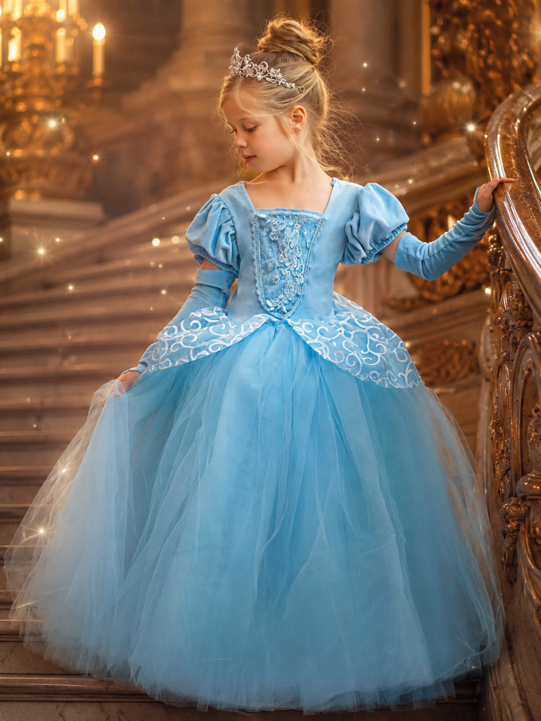 Enchanted Glass Slipper Princess Costume Gown