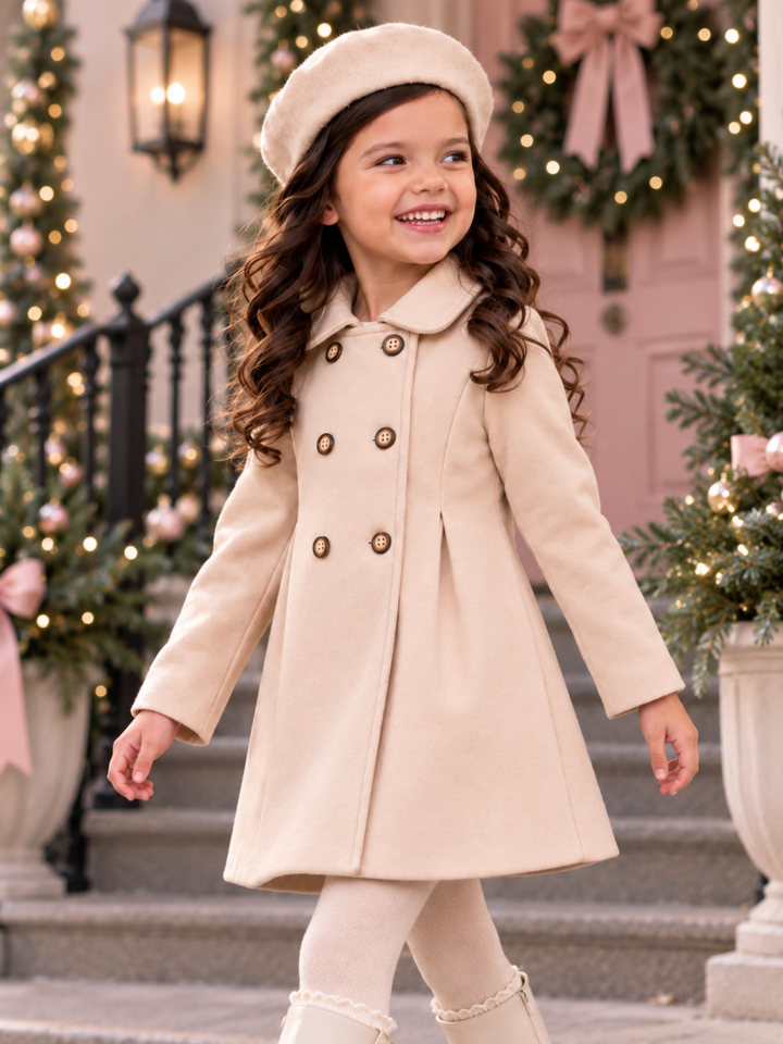 Little Darling Cream Petty Coat & Beret Set