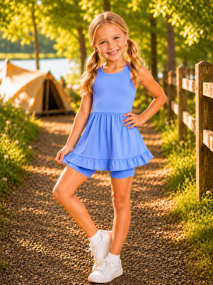 Court Twirl Ruffle Active Dress Set