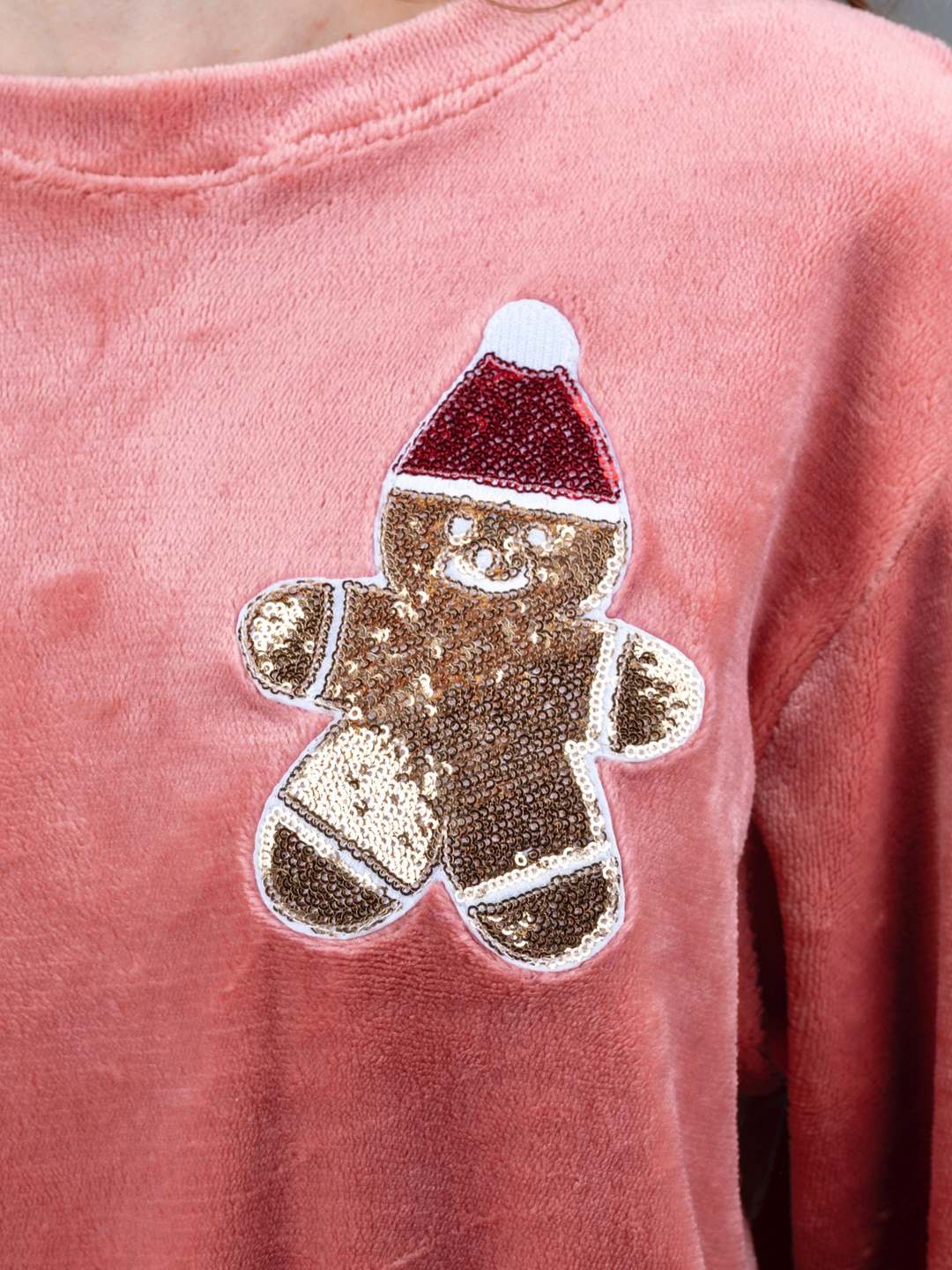 Mommy and Me Gingerbread Delight Christmas Lounge Set Mia Belle Girls