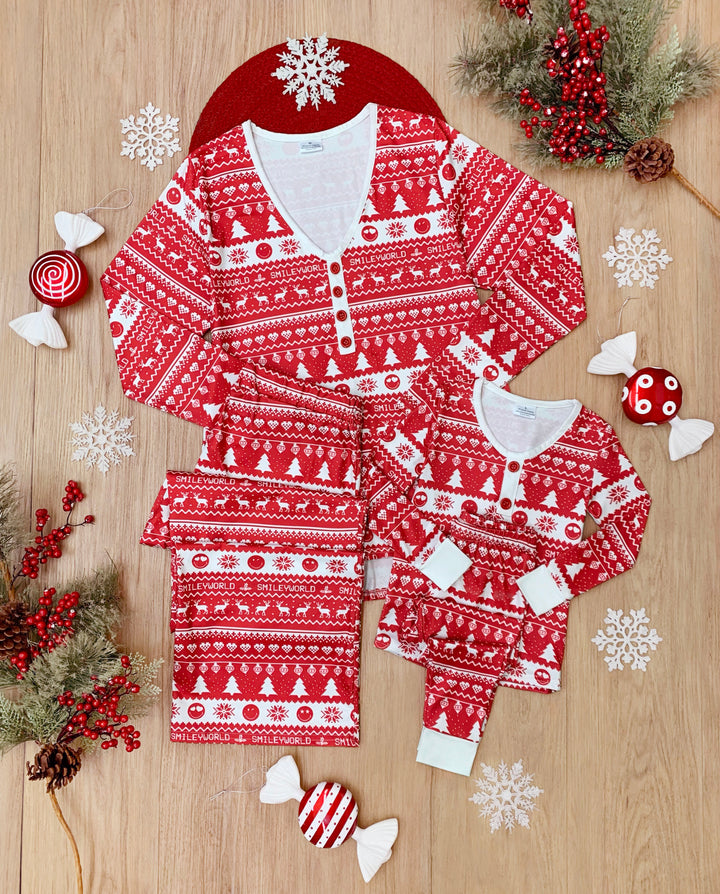 SmileyWorld Mommy and Me Christmas Traditions Pajama Set Mia Belle Girls