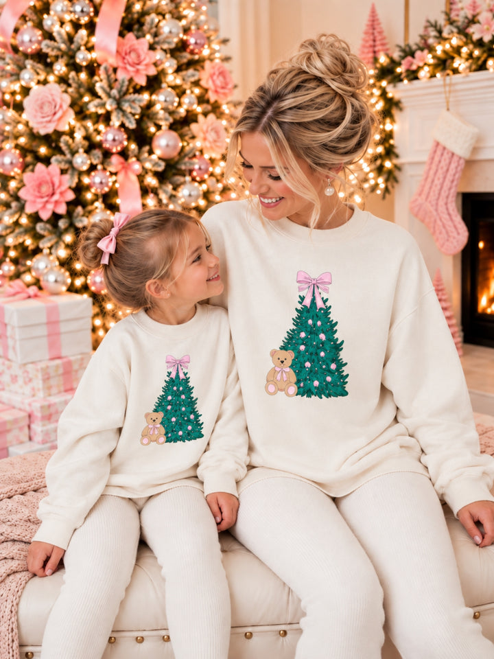 Mommy and Me Cozy Christmas Tree Sweater