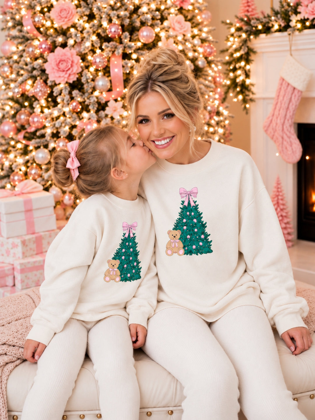 Mommy and Me Cozy Christmas Tree Sweater