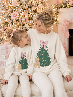Mommy and Me Cozy Christmas Tree Sweater