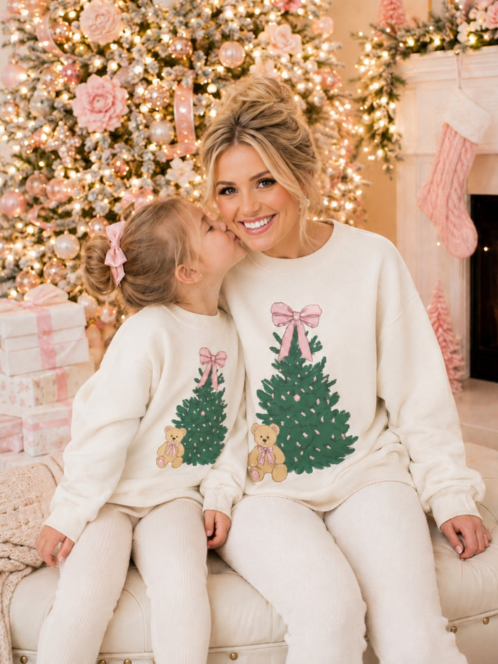 Mommy and Me Cozy Christmas Tree Sweater