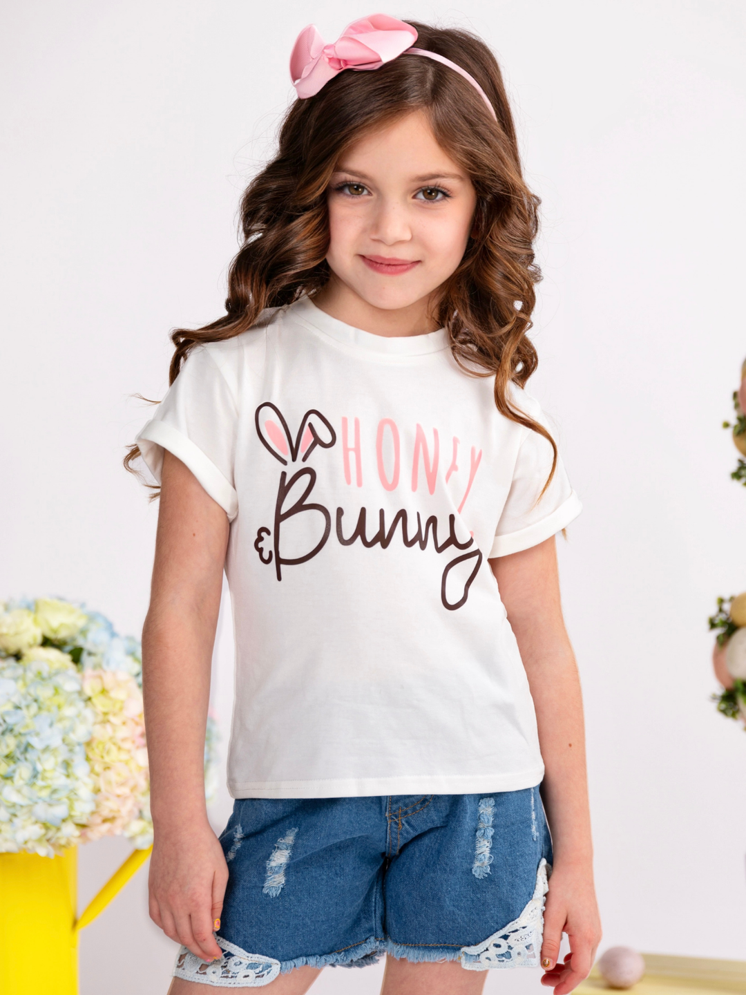 Mommy & Me Honey Bunny Easter Graphic Tee Mia Belle Girls