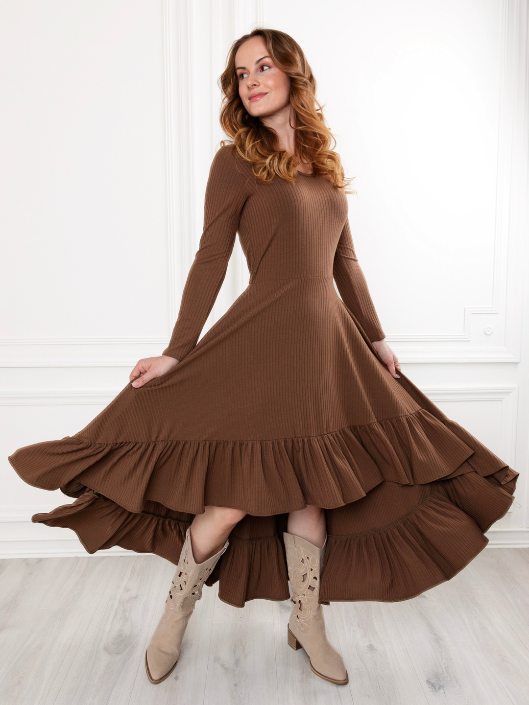 mommy and me brown dresses Marbella Dress
