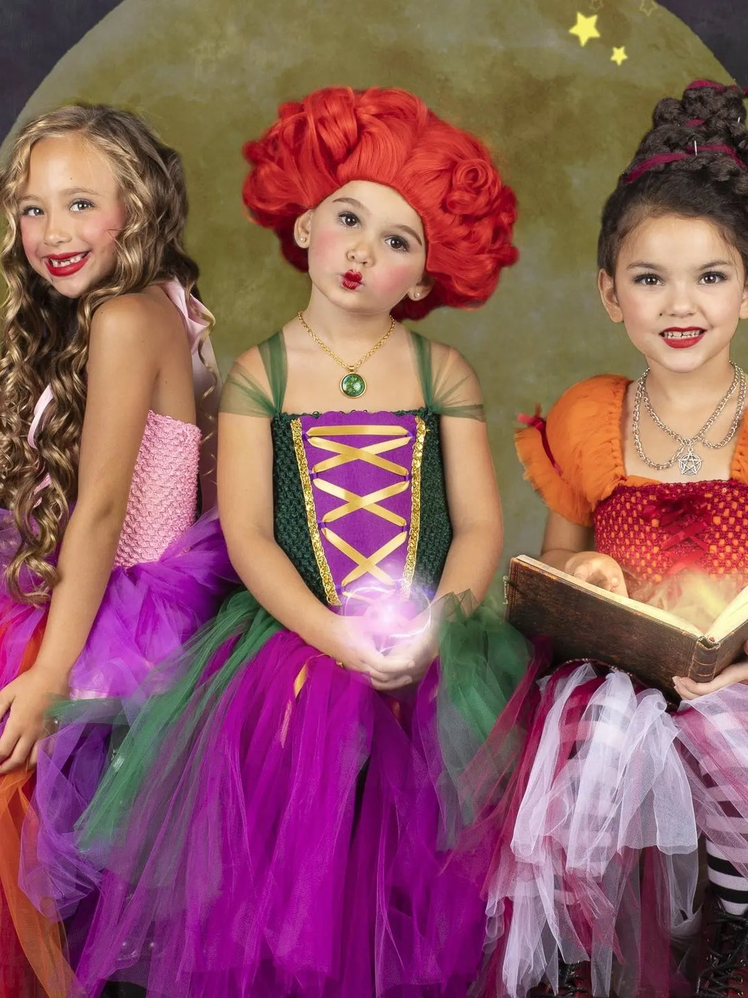 Girls Winifred Sanderson Witch Tutu Costume Dress Mia Belle Girls