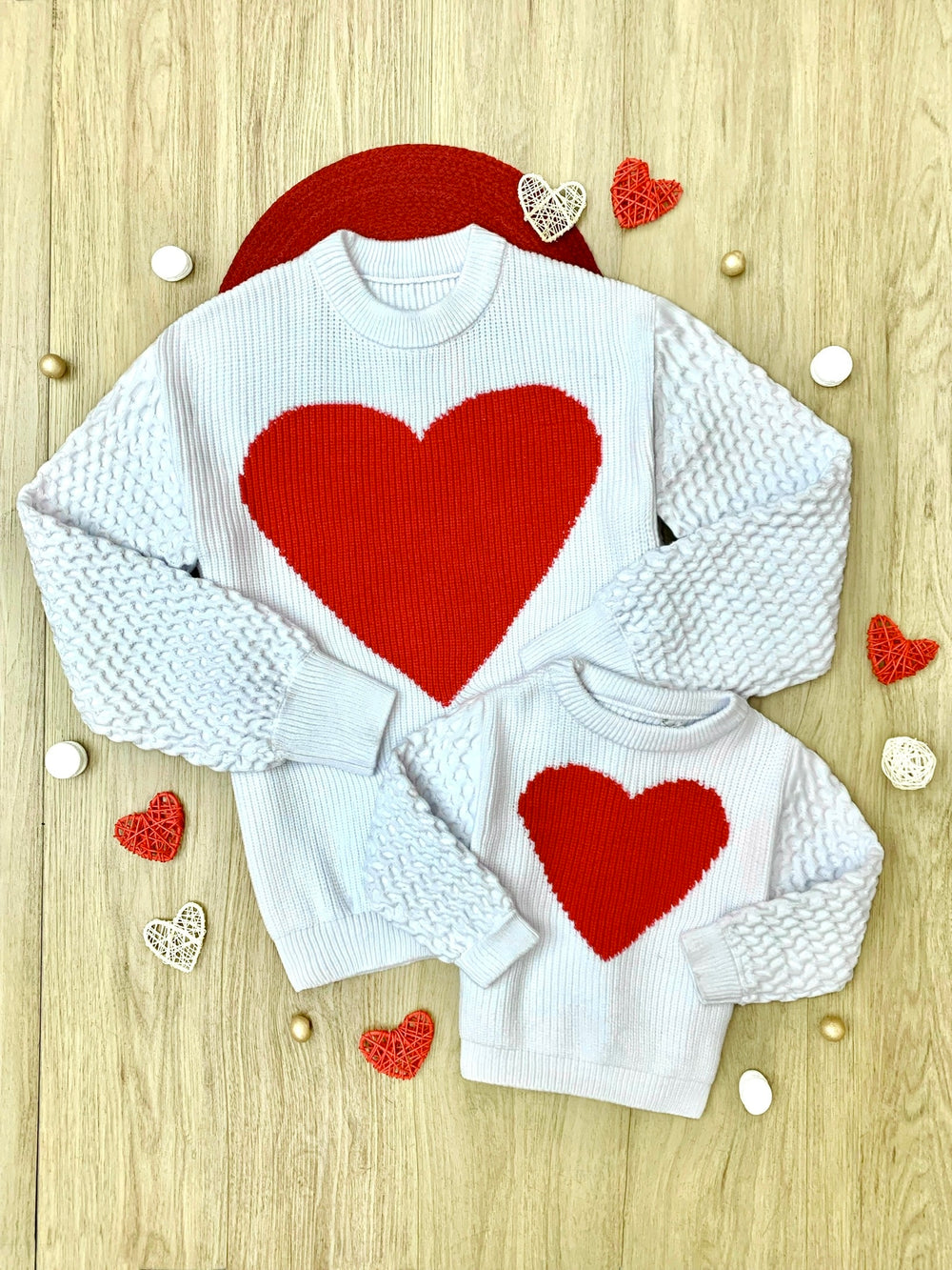 Mommy and Me All My Love Heart Sweater Mia Belle Girls