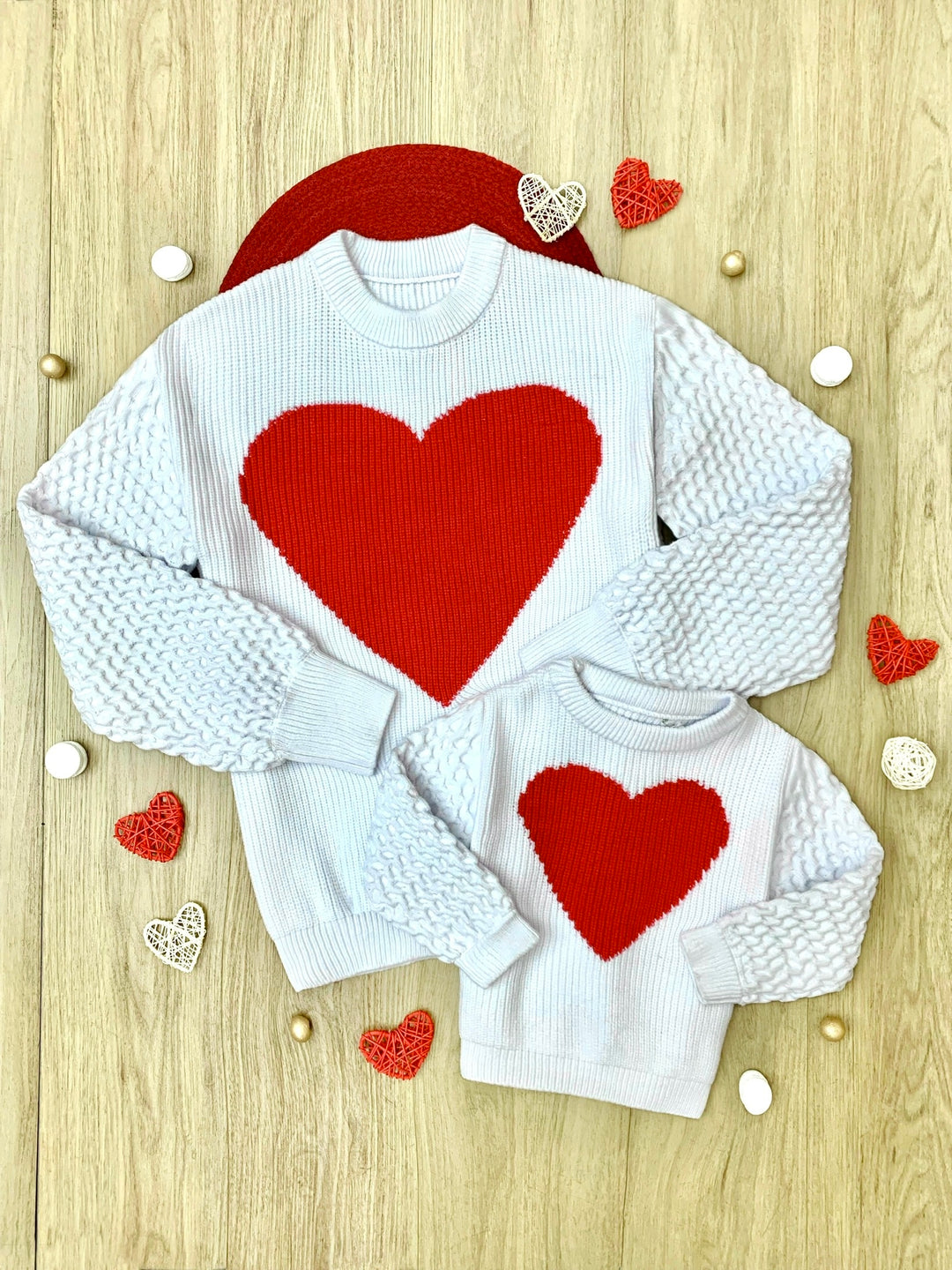 Mommy and Me All My Love Heart Sweater Mia Belle Girls