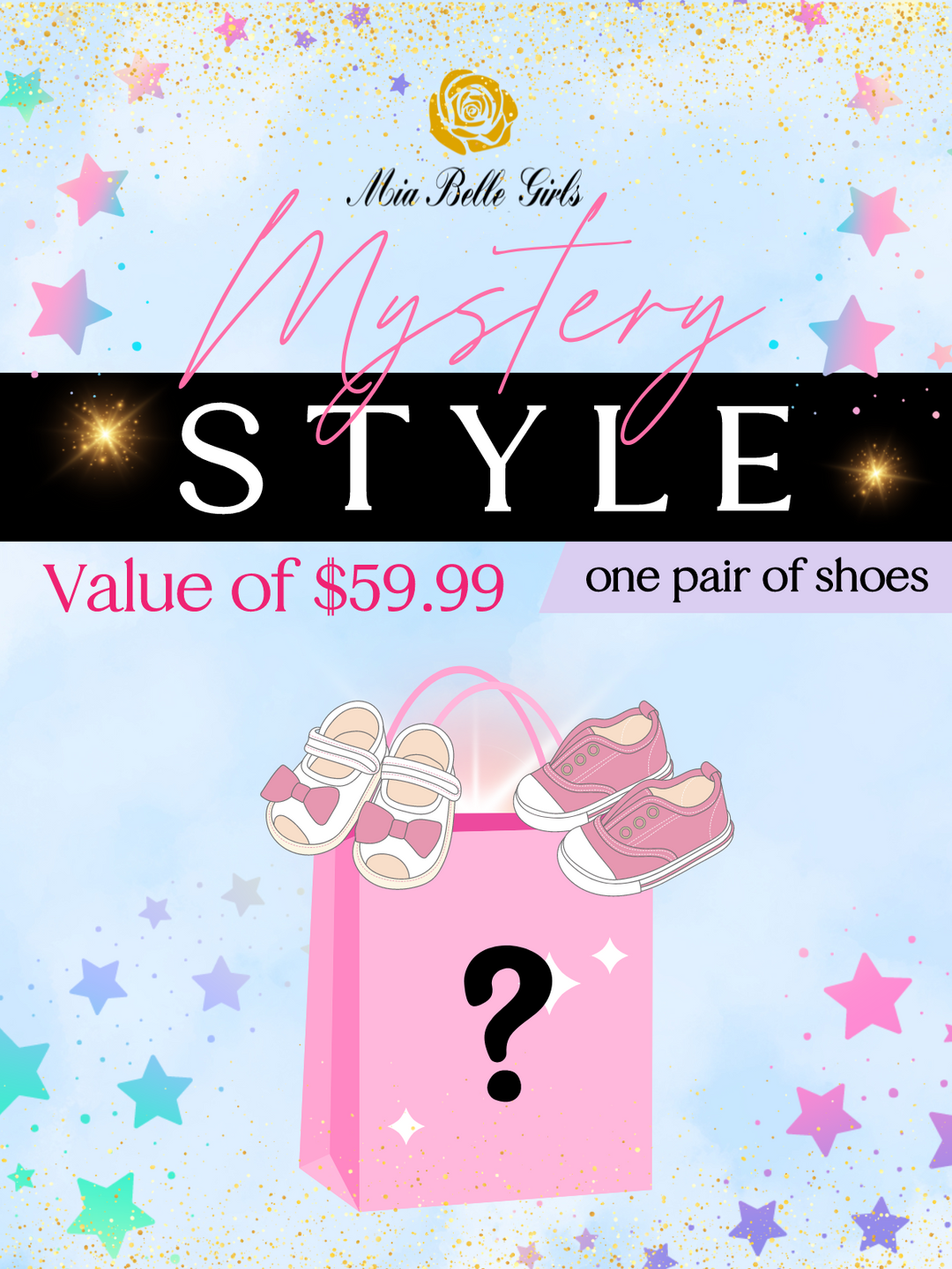 Surprise Shoe Mystery Bag Mia Belle Girls