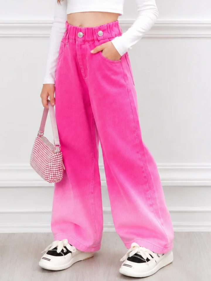 Color Me Cutie Ombre Wide Leg Jeans