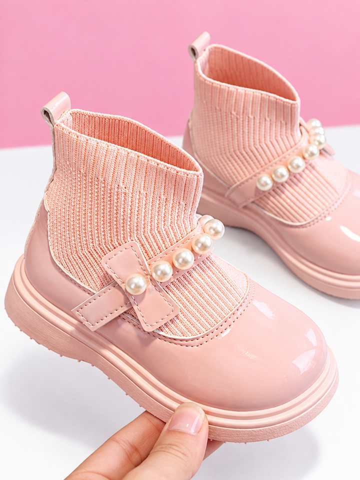 Too Fab Pearly Sock Boots By Liv and Mia
