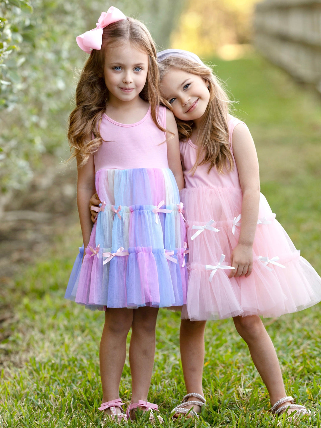 Rainbow Bow Tutu Dress
