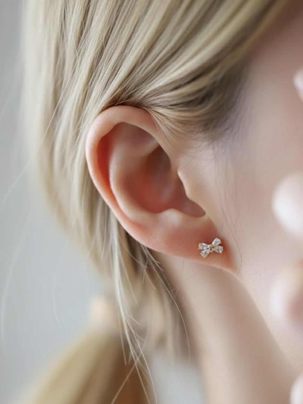 Dazzling Diva Bows Stud Earrings Mia Belle Girls