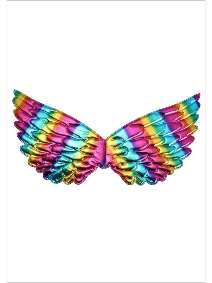 Kids Halloween Accessories | Shiny Metallic Wings | Mia Belle Girls