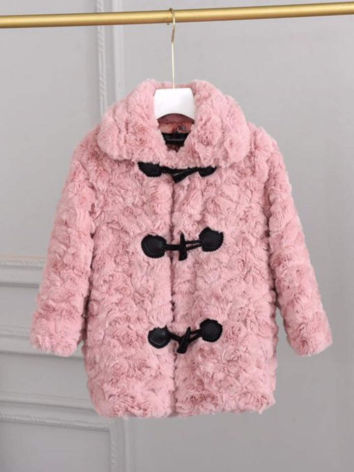 Fuzzy and Fabulous Faux Fur Winter Jacket Mia Belle Girls