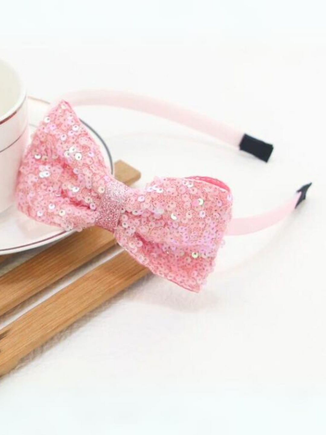 Mia Belle Girls Sequin Bow Headband | Girls Accessories
