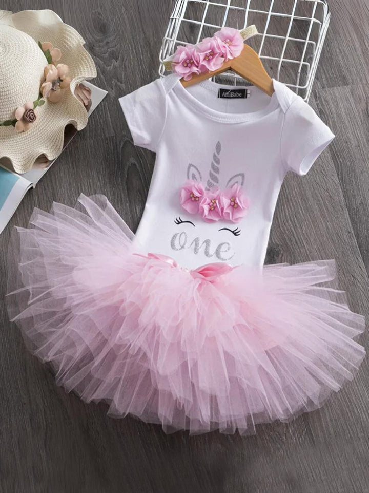 Enchanted Unicorn First Birthday Outfit Mia Belle Girls