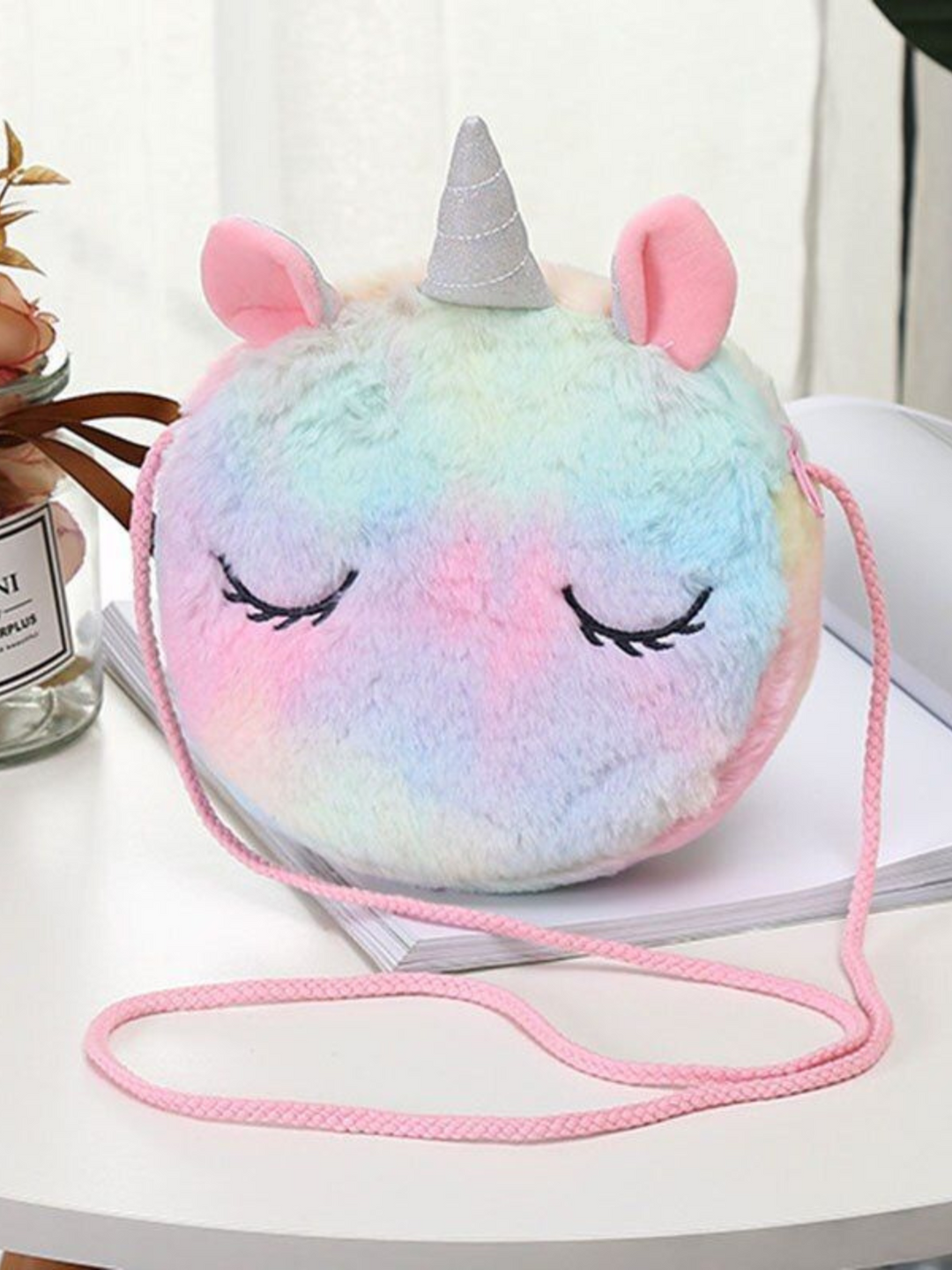 Cutiepie Stylista Fuzzy Unicorn Circle Bag Mia Belle Girls