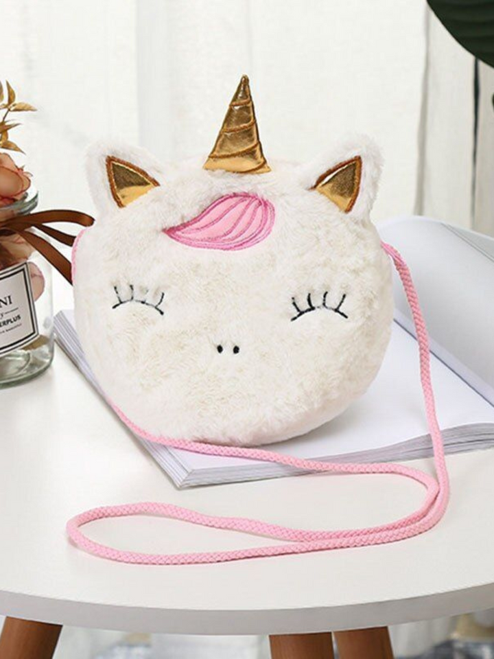 Cutiepie Stylista Fuzzy Unicorn Circle Bag Mia Belle Girls