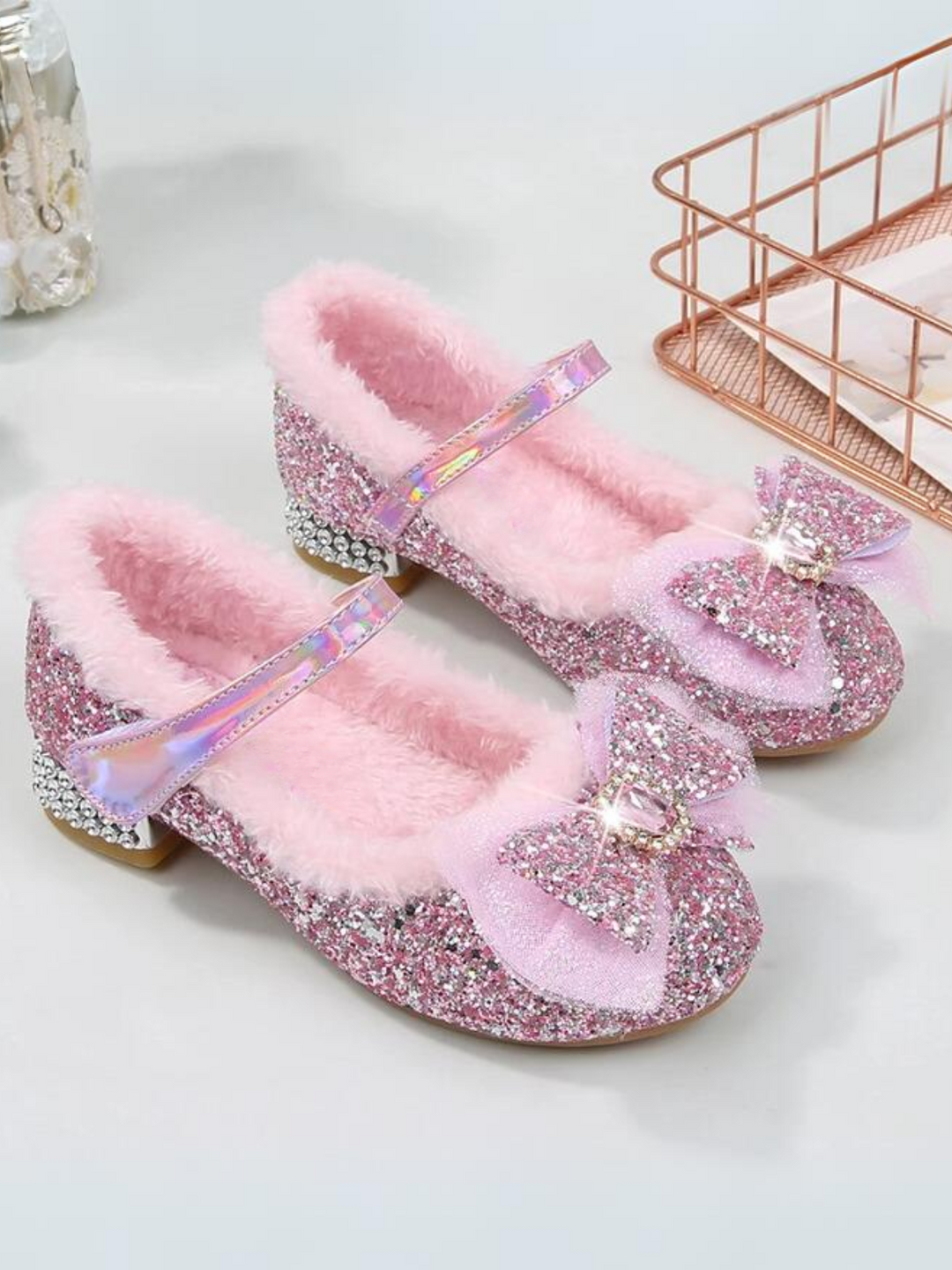 Mia Belle Girls Plush-Lined Mary Jane Heels | Shoes By Liv & Mia