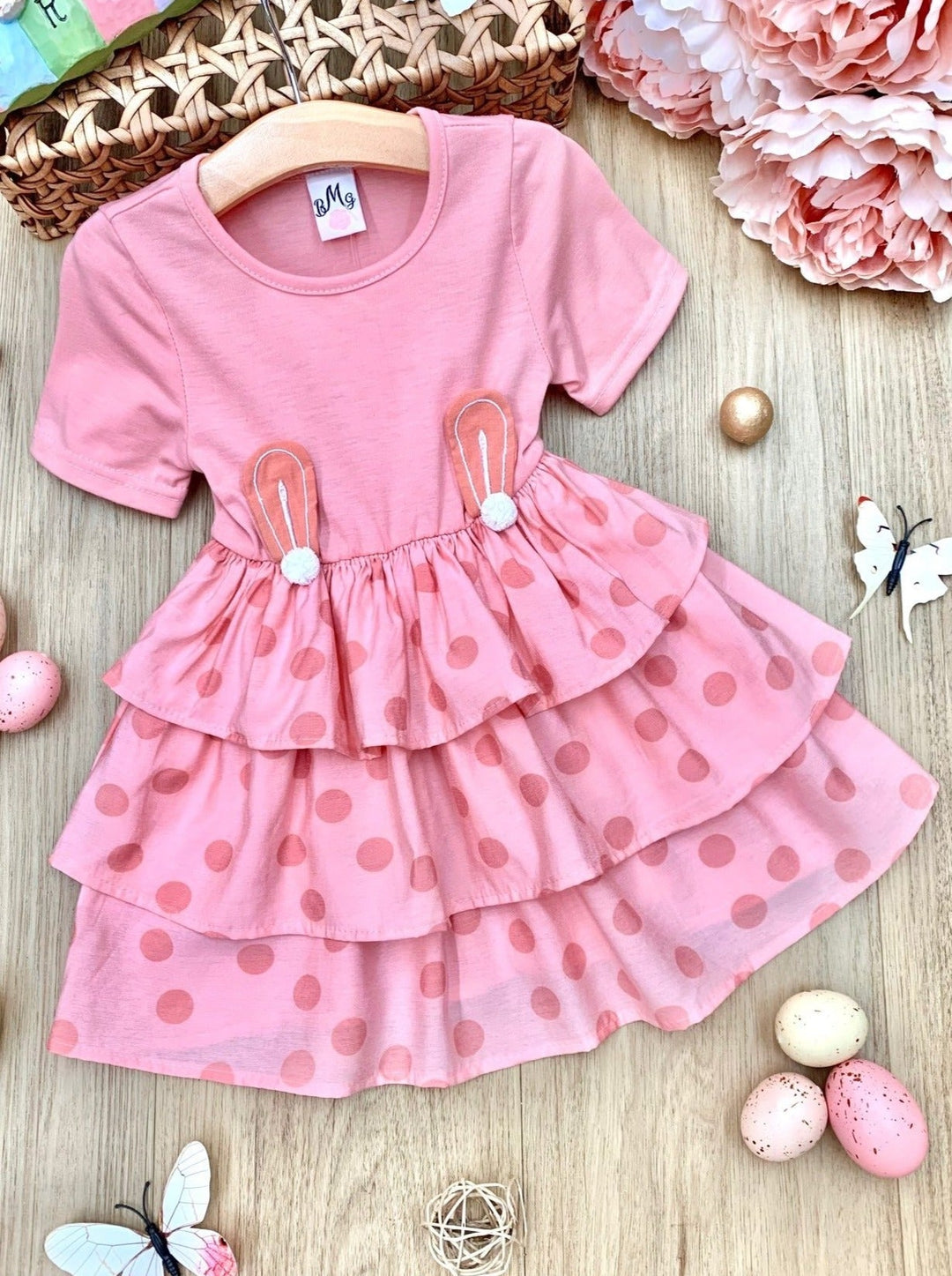 easter dress toddler Hand Smocked Yellow Girls Bishop with the Bunny Carriage Boutique is perfect for everyday wear during the spring and summer seasons Earresistible Dotted Tiered Easter Dress
