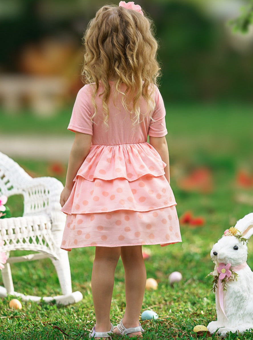 easter pink dresses Bunny Toile Smocked Dress tiered tutu skirt Easter Collection - Fresh Spring