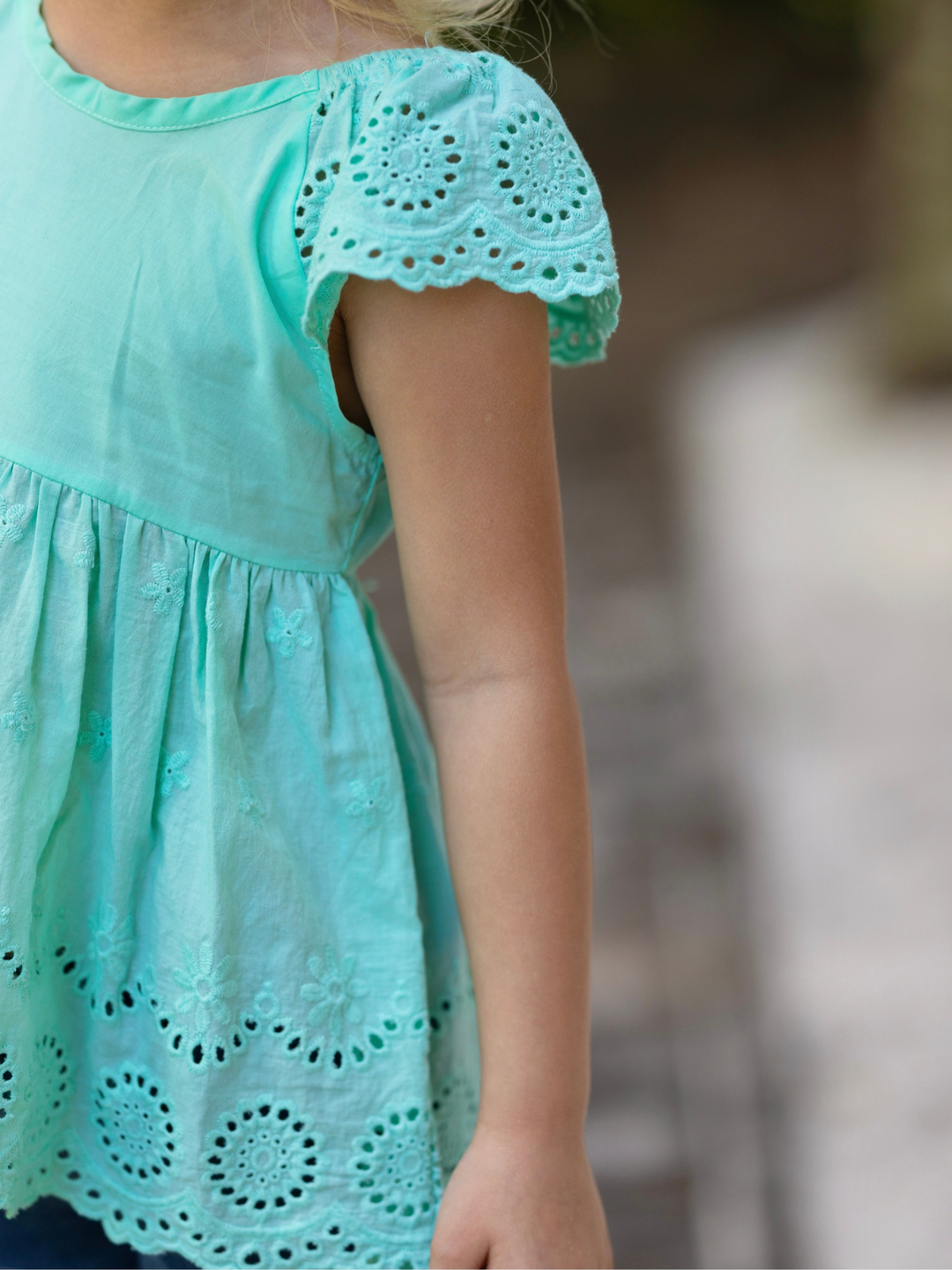 Little Miss Sunshine Top and Denim Shorts Set Mia Belle Girls