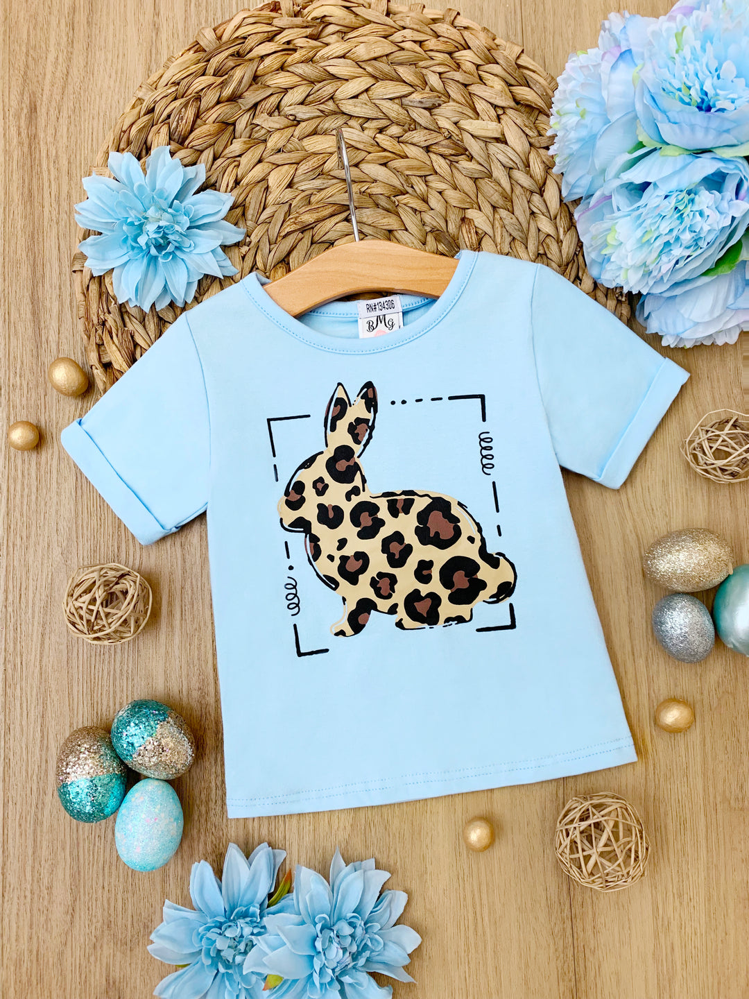 Fierce Bunny Leopard Top Mia Belle Girls
