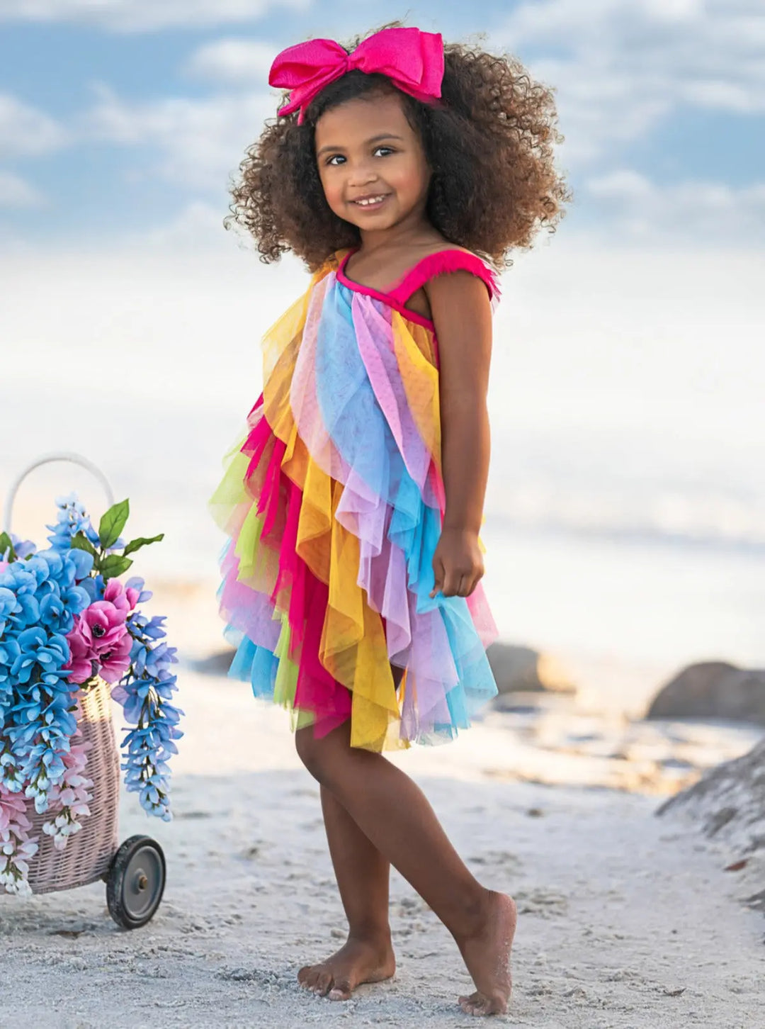 girl summer dresses Girls Pink Dress Twirly Skirt 47cm length Strasburg Children White Summer Flower