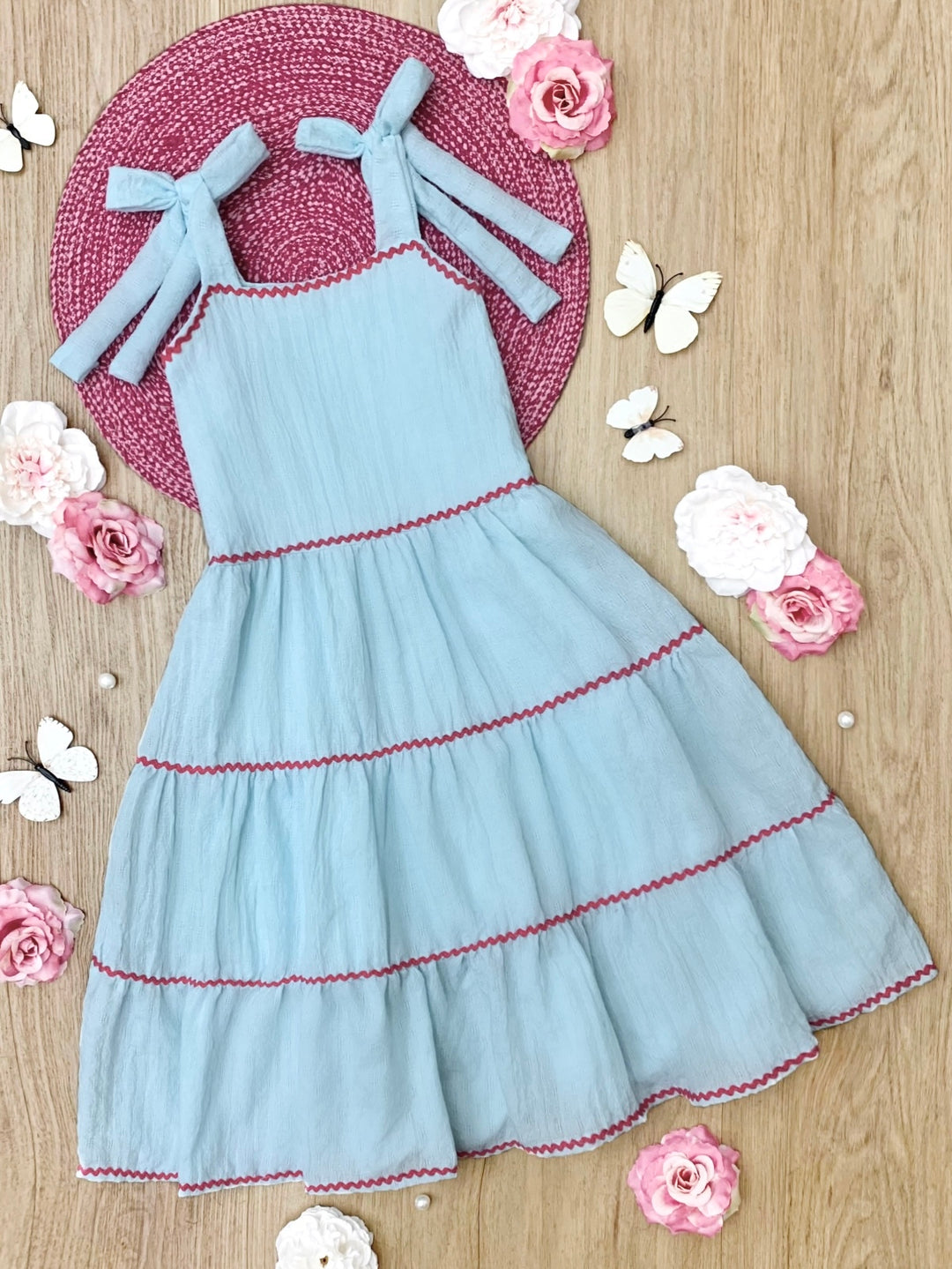 Seaside Breeze Tiered Midi Dress