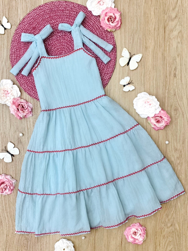 Seaside Breeze Tiered Midi Dress