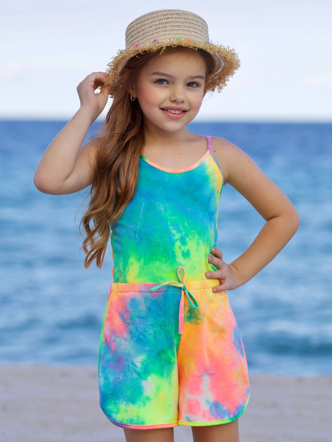Sunset Surf Tie-Dye Romper