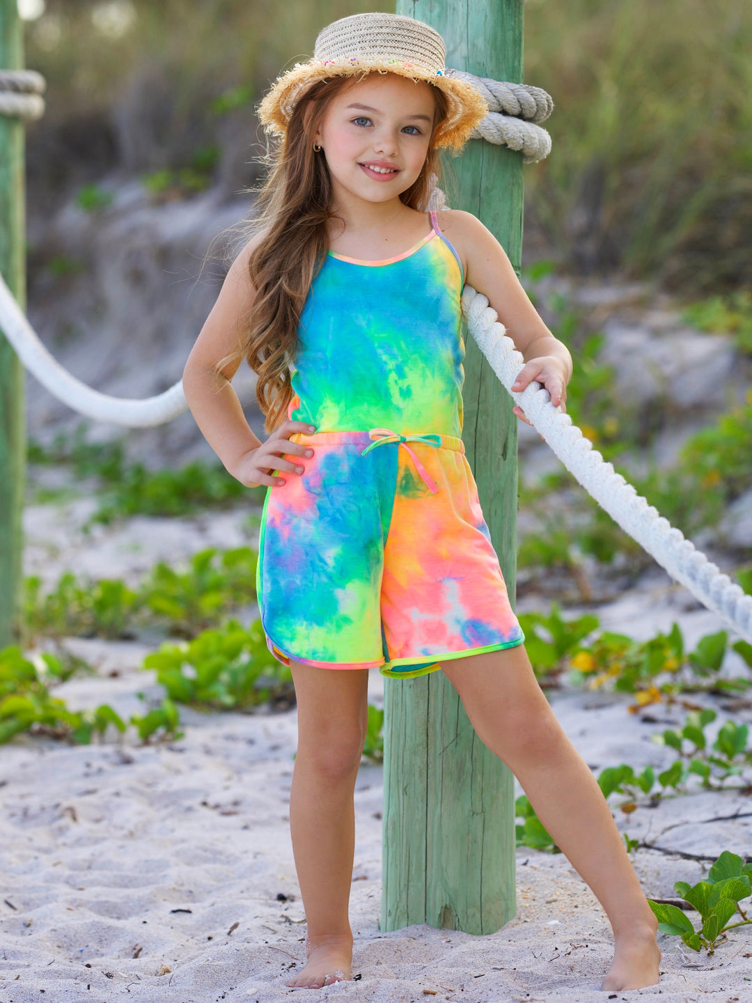 Sunset Surf Tie-Dye Romper