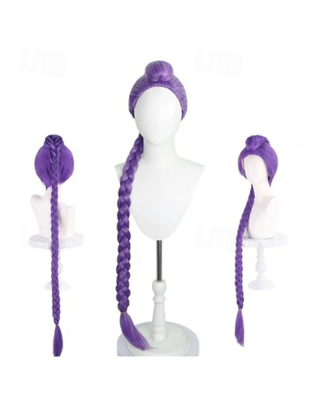 Girls K-Pop Star Purple Wig