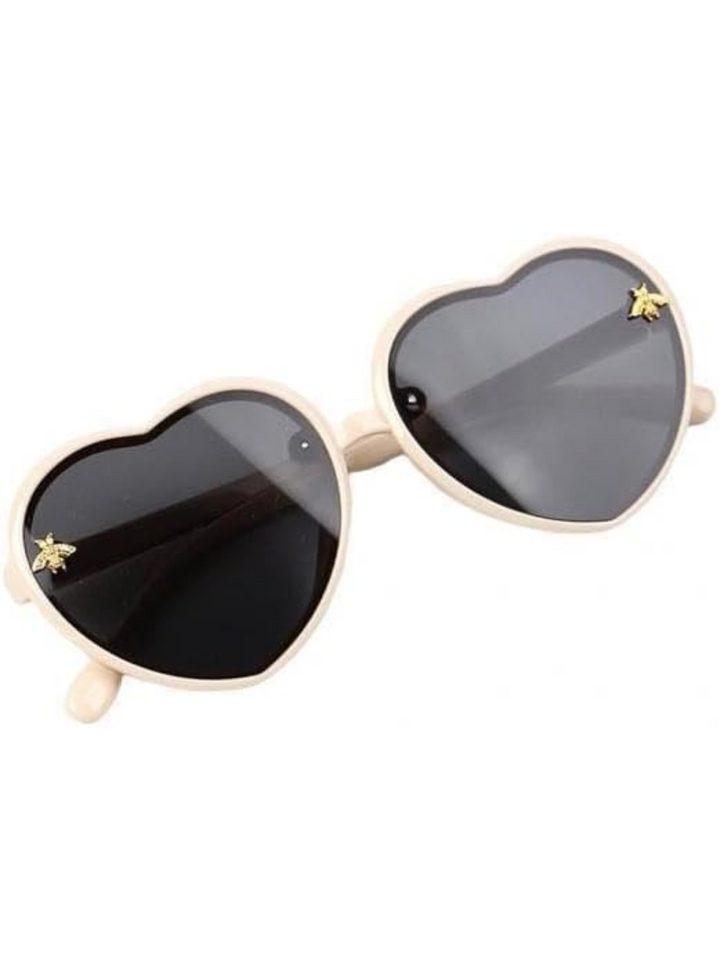 Heart Retro Frame Sunglasses