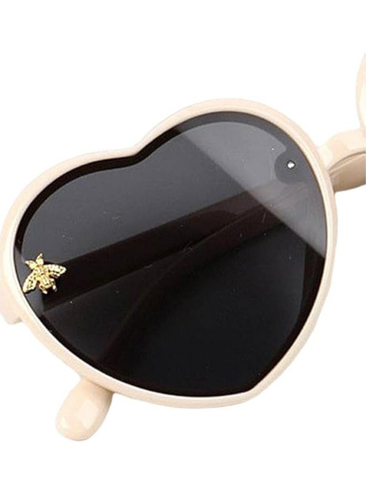 Heart Retro Frame Sunglasses