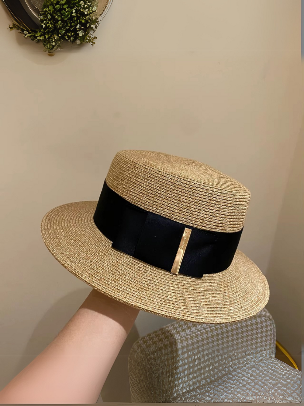 Make Statement Ribbon Beach Black Hat Mia Belle Girls
