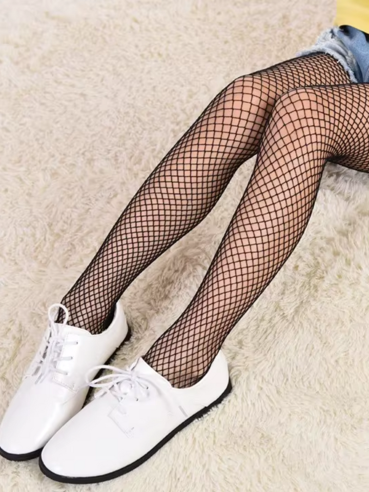 Dress-Up Delights Black Fishnet Tights Mia Belle Girls