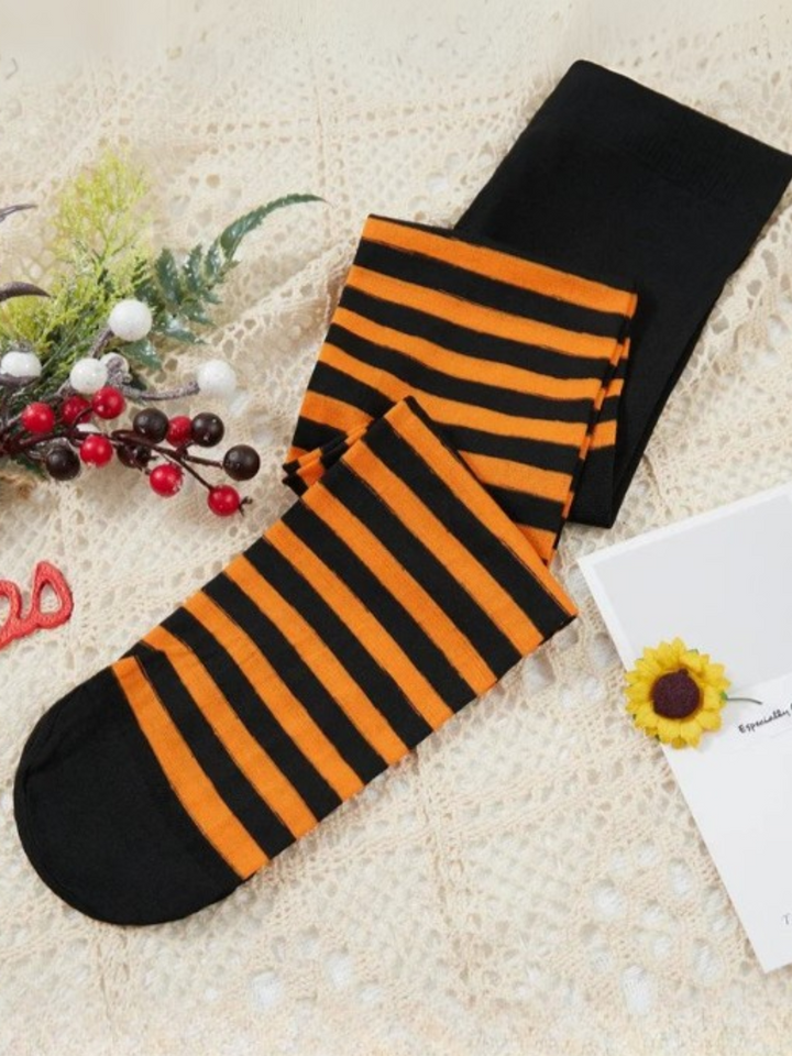 Girls' Striped Tights
