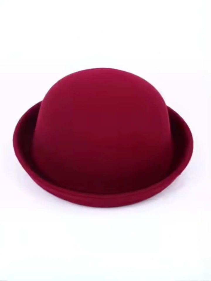 Girls Burgundy Bowler Hat Mia Belle Girls