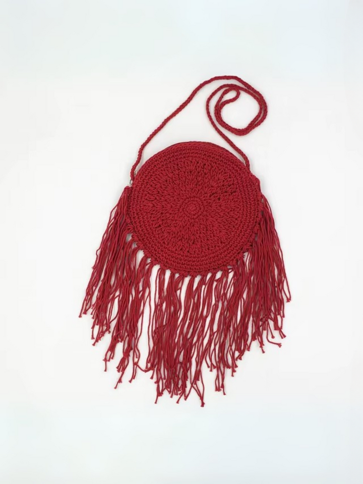Boho Princess Crochet Red Crossbody Bag Mia Belle Girls
